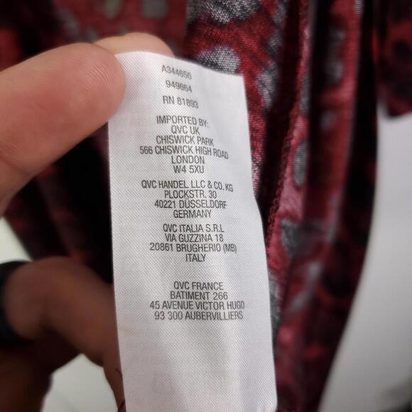 Susan Graver Sweater Womens Small Leopard Exotic Duster Longline Cardigan - Picture 9 of 10